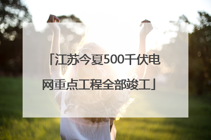 江苏今夏500千伏电网重点工程全部竣工