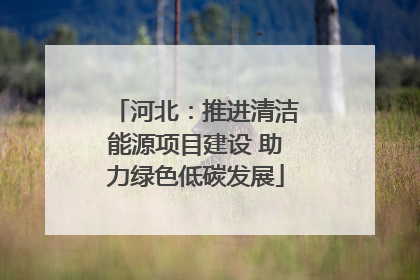 河北：推进清洁能源项目建设 助力绿色低碳发展