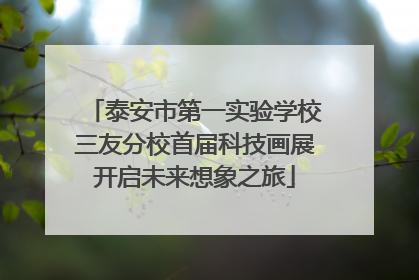 泰安市第一实验学校三友分校首届科技画展开启未来想象之旅