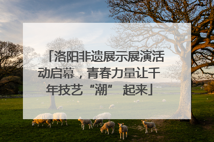 洛阳非遗展示展演活动启幕，青春力量让千年技艺“潮” 起来