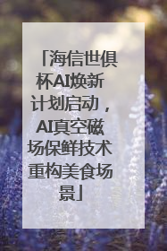 海信世俱杯AI焕新计划启动，AI真空磁场保鲜技术重构美食场景