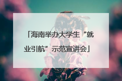 海南举办大学生“就业引航”示范宣讲会