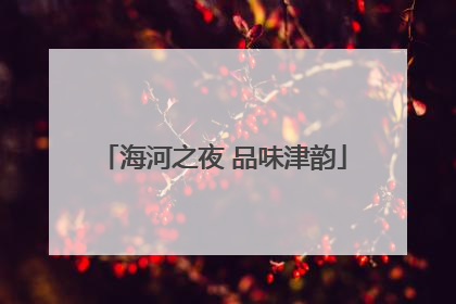 海河之夜 品味津韵