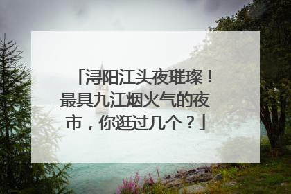 浔阳江头夜璀璨！最具九江烟火气的夜市，你逛过几个？