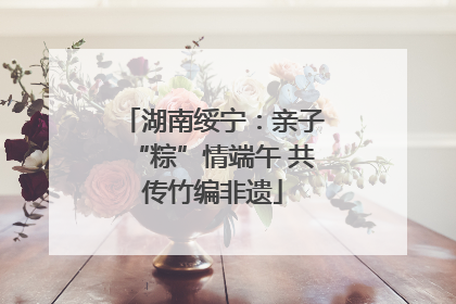 湖南绥宁：亲子“粽”情端午 共传竹编非遗