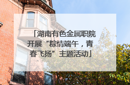 湖南有色金属职院开展“粽情端午，青春飞扬”主题活动