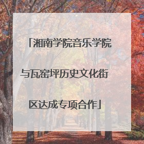 湘南学院音乐学院与瓦窑坪历史文化街区达成专项合作