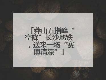 莽山五指峰“空降”长沙地铁，送来一场“赛博清凉”