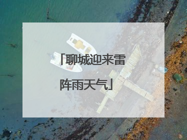 聊城迎来雷阵雨天气