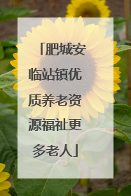 肥城安临站镇优质养老资源福祉更多老人