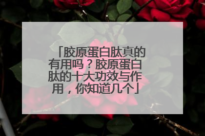 胶原蛋白肽真的有用吗？胶原蛋白肽的十大功效与作用，你知道几个