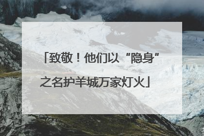 致敬！他们以“隐身”之名护羊城万家灯火