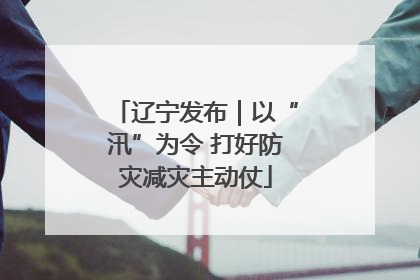 辽宁发布｜以“汛”为令 打好防灾减灾主动仗