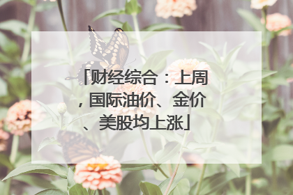 财经综合：上周，国际油价、金价、美股均上涨