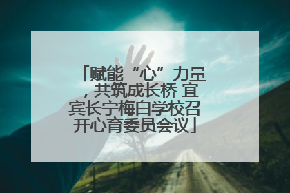 赋能“心”力量，共筑成长桥 宜宾长宁梅白学校召开心育委员会议