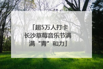 超5万人打卡 长沙草莓音乐节满满“青”和力