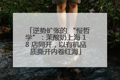 逆势扩张的 “慢哲学”：茉酸奶上海 18 店同开，以有机品质撕开内卷红海