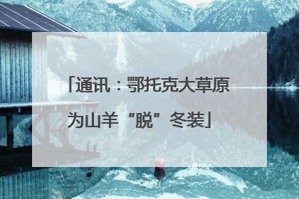 通讯：鄂托克大草原为山羊“脱”冬装