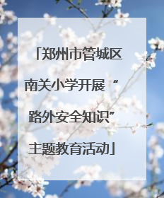 郑州市管城区南关小学开展“路外安全知识”主题教育活动