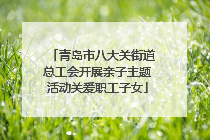 青岛市八大关街道总工会开展亲子主题活动关爱职工子女