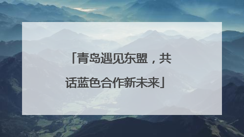 青岛遇见东盟，共话蓝色合作新未来
