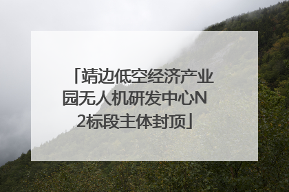 靖边低空经济产业园无人机研发中心N2标段主体封顶