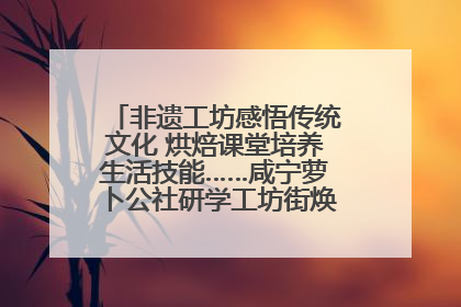 非遗工坊感悟传统文化 烘焙课堂培养生活技能……咸宁萝卜公社研学工坊街焕新迎“双节”