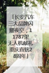 长安汽车三大品牌闪耀夜空，11787架无人机献礼重庆直辖28周年