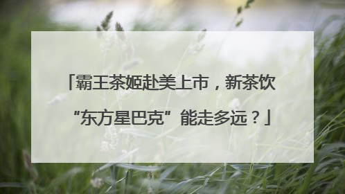 霸王茶姬赴美上市，新茶饮“东方星巴克”能走多远？