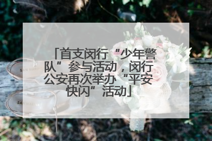 首支闵行“少年警队”参与活动，闵行公安再次举办“平安快闪”活动