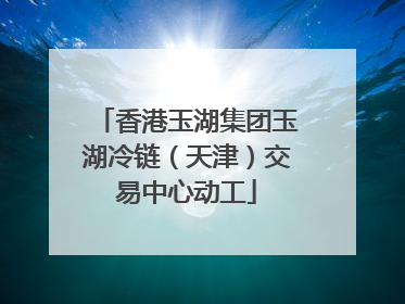 香港玉湖集团玉湖冷链（天津）交易中心动工