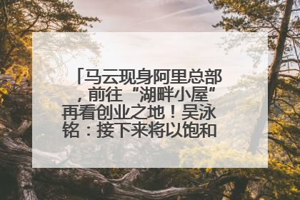 马云现身阿里总部，前往“湖畔小屋”再看创业之地！吴泳铭：接下来将以饱和式投入的打法，聚焦于几大核心战役