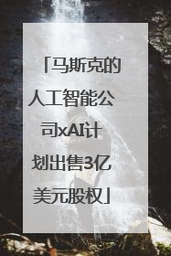 马斯克的人工智能公司xAI计划出售3亿美元股权