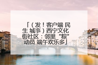 （发！客户端 民生 城事）西宁文化街社区：邻里“粽”动员 端午欢乐多