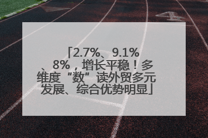2.7%、9.1%、8%，增长平稳！多维度“数”读外贸多元发展、综合优势明显