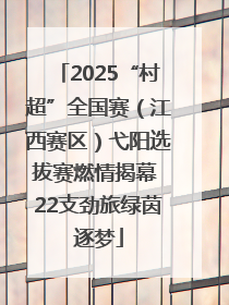 2025“村超”全国赛（江西赛区）弋阳选拔赛燃情揭幕 22支劲旅绿茵逐梦