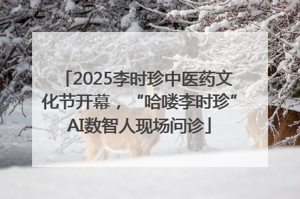 2025李时珍中医药文化节开幕，“哈喽李时珍”AI数智人现场问诊