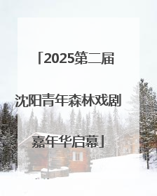 2025第二届沈阳青年森林戏剧嘉年华启幕