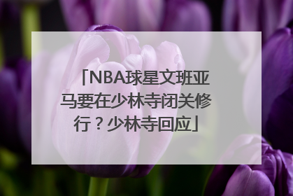 NBA球星文班亚马要在少林寺闭关修行？少林寺回应